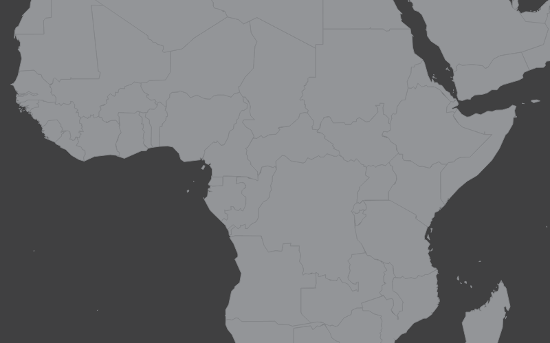 Laaja-alainen kartta, jossa näkyy mosambik