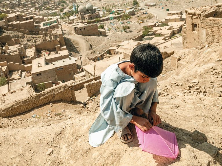 Poika Kabulissa vuonna 2022