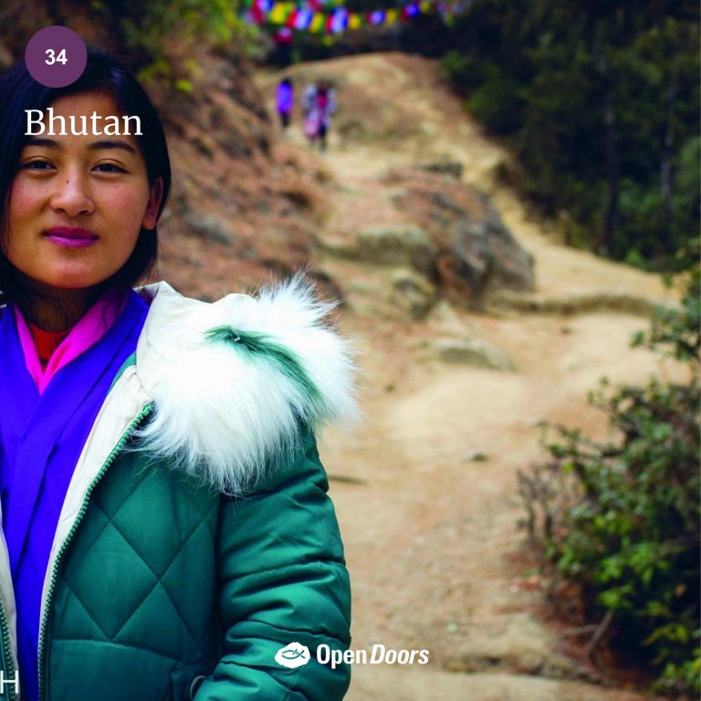 Rukoushaastekuva maan puolesta: WWL 2022 sijalla 34: Bhutan