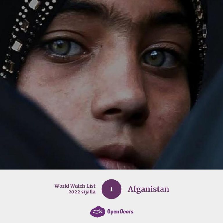 Rukoushaastekuva maan puolesta: World Watch List 2022 sijalla 1: Afganistan