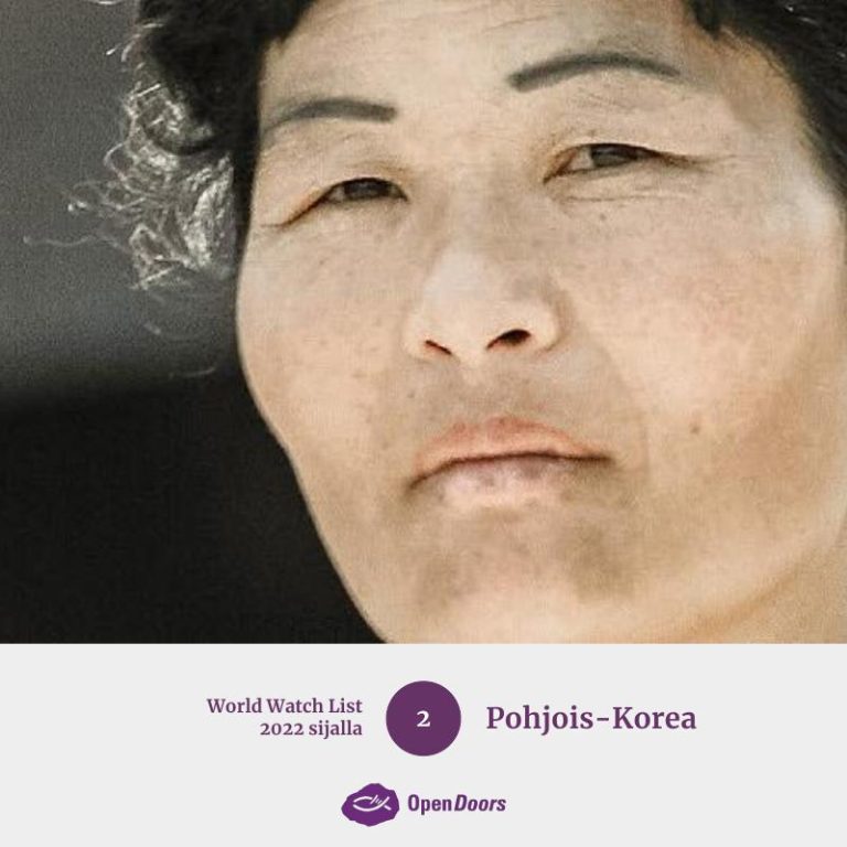 Rukoushaastekuva maan puolesta: World Watch List 2022 sijalla 2: Pohjois-Korea
