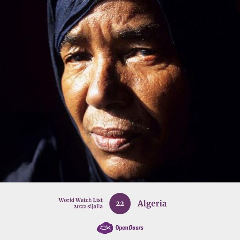 Rukoushaastekuva maan puolesta: World Watch List 2022 sijalla 22: Algeria