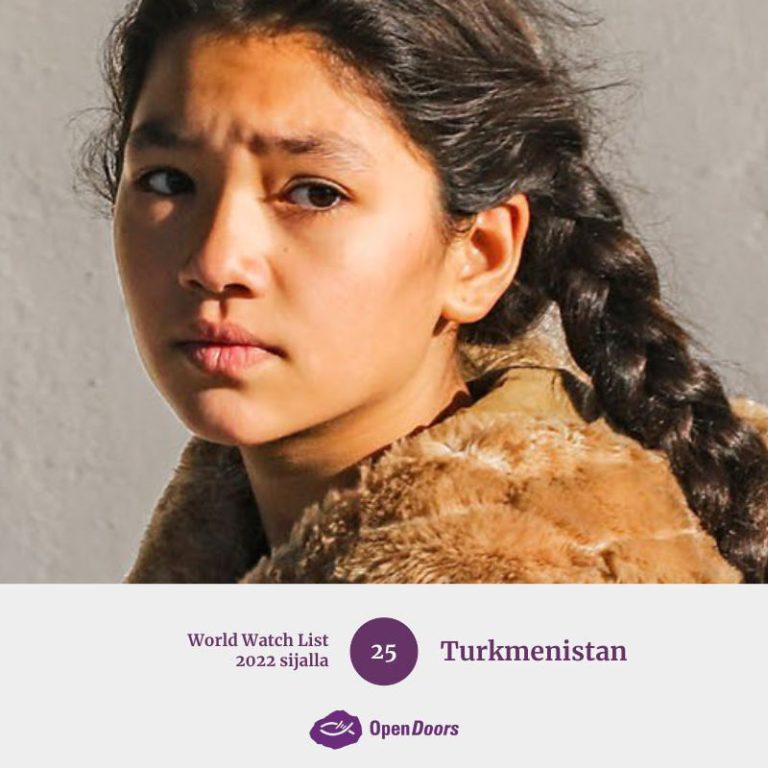 Rukoushaastekuva maan puolesta: World Watch List 2022 sijalla 25: Turkmenistan