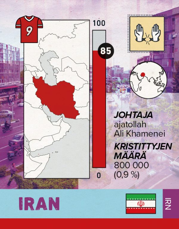 Rukoushaastekuva maan puolesta: Pe 25.11. WALES - IRAN LOHKO B