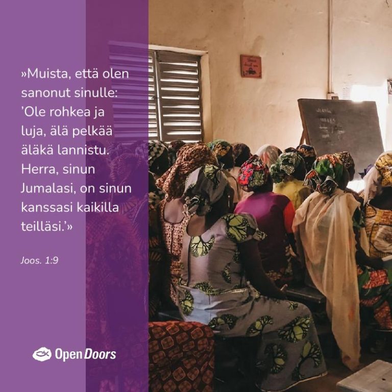 Saharan eteläpuolinen Afrikka rukous Joos. 1:9