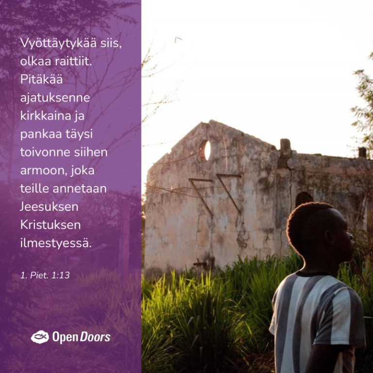 Keski-Afrikan tasavalta rukous 1. Piet. 1:13