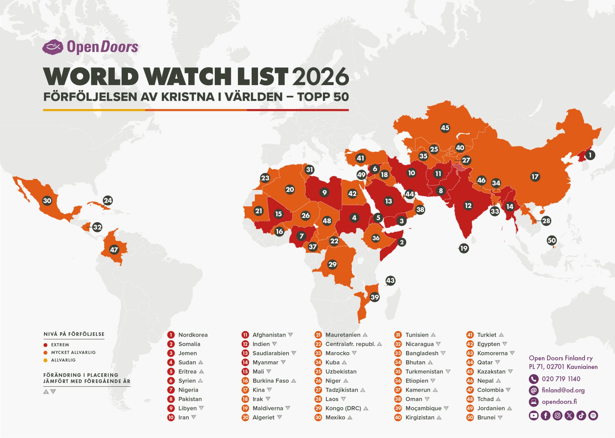 WWL2026 ODFI Svenska Top50 Map