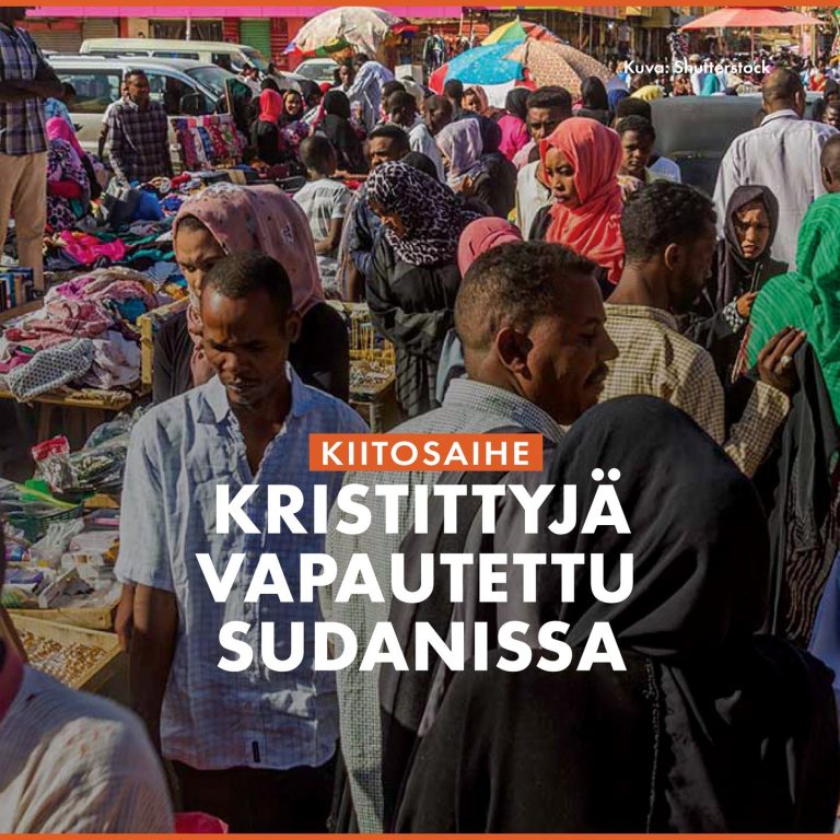 Kiitos Jumalalle: 26 sudanilaista vapautettu konfliktin keskellä Kiitos, että rukoilitte 26 miehen puolesta, jotka pidätettiin heidän paetessaan konfliktia Khartumissa, Sudanissa. Suurin osa pidätetyistä on kristittyjä, jotka kuuluvat Sudanin Kristuksen kirkkoon (Sudanese Church of Christ). Kansallinen tiedusteluyksikkö pidätti ja kuulusteli heitä. Miehiä syytettiin yhteistyöstä Nopean Tuen Voimien joukkojen kanssa (the Rapid Support Forces, RSF). Heidät kaikki on nyt vapautettu. Neljätoista miestä vapautettiin 12.–13. lokakuuta, ja Open Doorsin käsityksen mukaan myös jäljelle jääneet 12 on sittemmin vapautettu. Kiitetään Jumalaa, jolta kaikki siunaukset tulevat. https://opendoors.fi/sudan #Sudan #kiitosaihe #vainotutkristityt #uskonnonvapaus #OpenDoors