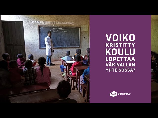 Voiko kristitty koulu lopettaa väkivallan yhteisössä?