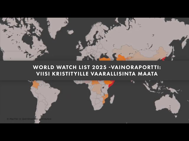 World Watch List 2025 -vainoraportti: Viisi kristityille vaarallisinta maata