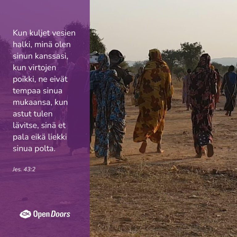 Sudan rukous Jes. 43:2.