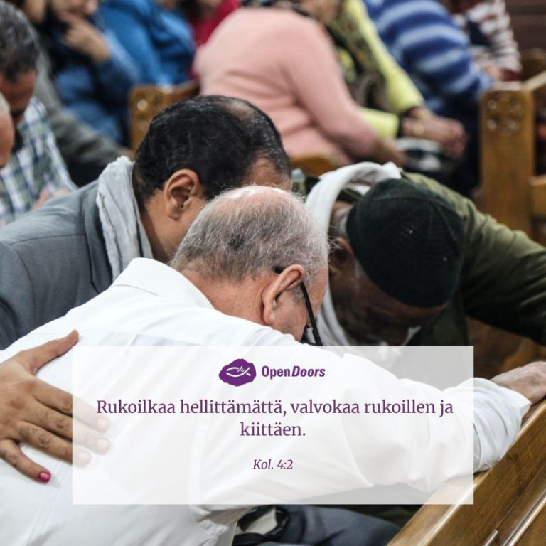 Suomi rukous Kol. 4:2.