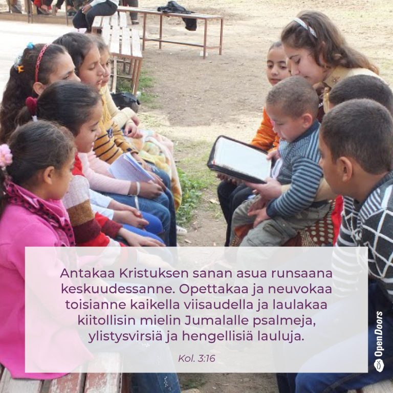 Pohjois-Afrikka rukous Kol. 3:16.