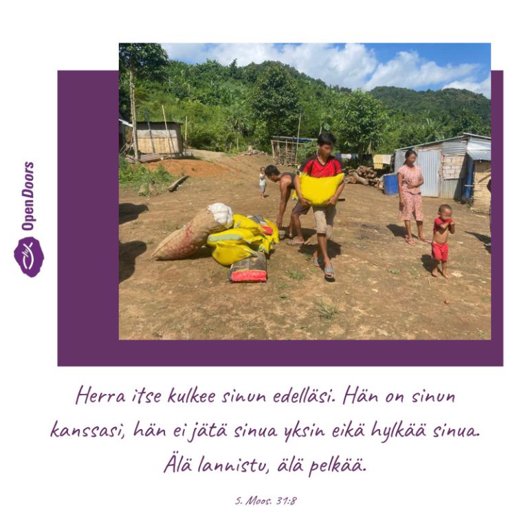 Myanmar rukous 5. Moos. 31:8