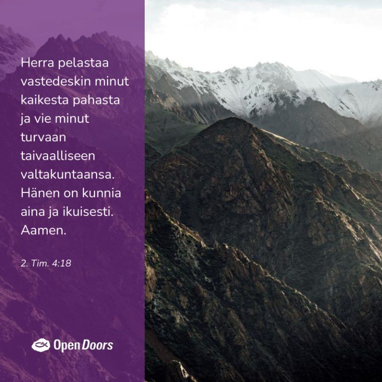 Keski-Aasia rukous 2. Tim. 4:18