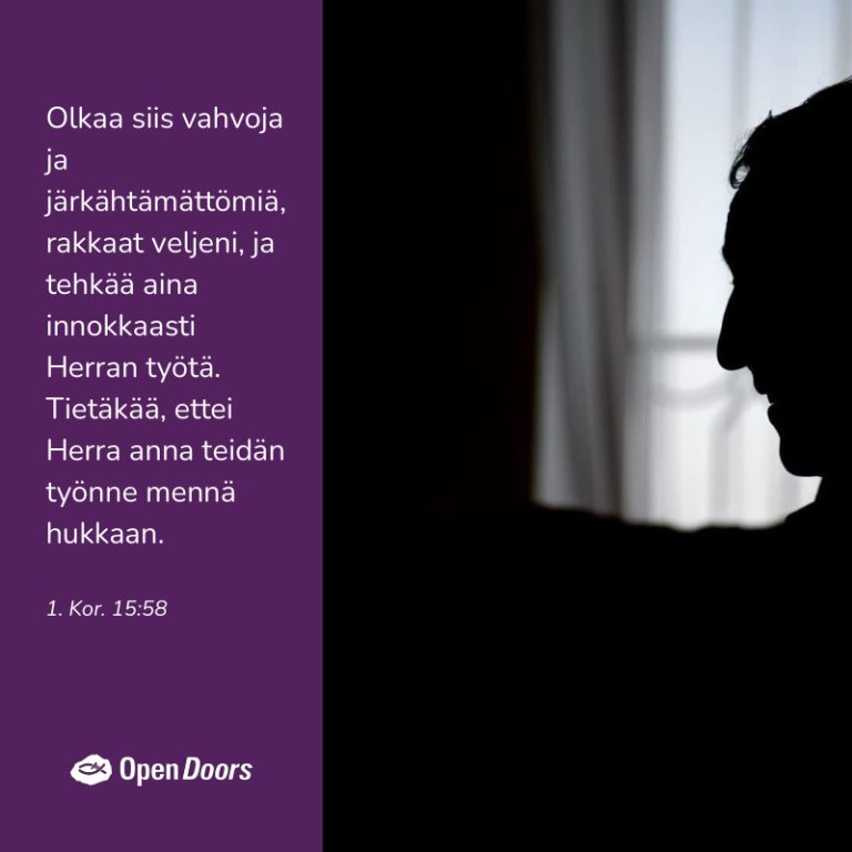 Keski-Aasia rukous 1. Kor. 15:58