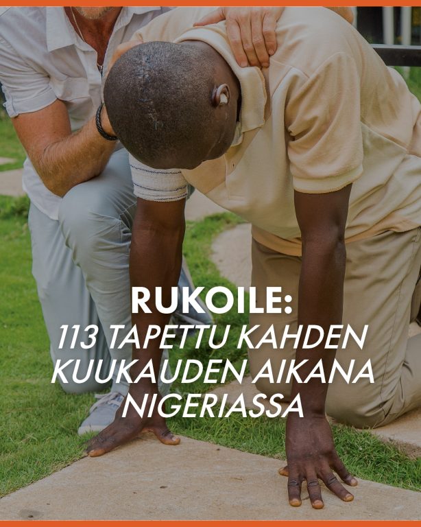 Fulani-militanttien väkivaltaa Nigeriassa - allekirjoita vetoomus rauhan puolesta Open Doorsin tutkimus paljastaa, että kristityille maailman väkivaltaisimmassa maassa, Nigeriassa, Fulani-militantit hyökkäsivät ainakin kahdeksaan eri yhteisöön ja murhasivat ainakin 113 ihmistä viimeisten kahden kuukauden aikana (maalis-huhtikuussa). Ainakin 40 siviiliä tapettiin palmusunnuntaina, huhtikuun 13. päivänä, Bassan Zike-yhteisössä, Plateaun osavaltiossa. Jos et ole vielä allekirjoittanut Open Doorsin Nouse Afrikka -rukousvetoomusta, pyydämme sinua harkitsemaan sitä. Vetoomus vaatii rauhaa, suojelua ja mahdollisuutta toipua vainotuille kristityille Nigeriassa ja koko Saharan eteläpuolisessa Afrikassa. Pääset allekirjoittamaan vetoomuksen bion linkistä. #NouseAfrikka #Nigeria #VainotutKristityt #uskonnonvapaus #ihmisoikeudet #hyökkäykset #OpenDoors #rukouspyyntö