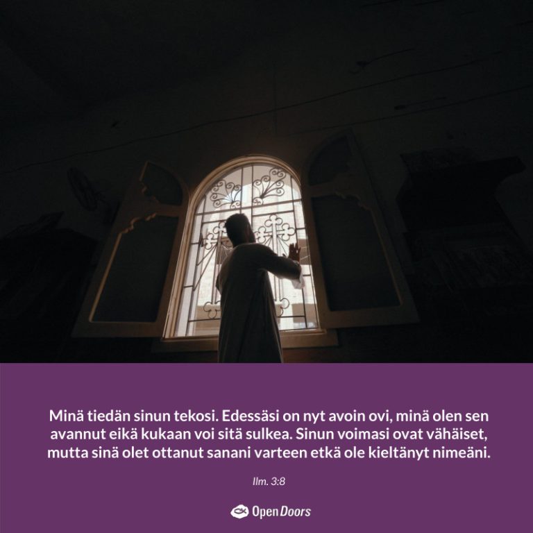 Lähi-itä rukous Ilm. 3:8