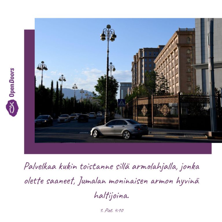 Keski-Aasia rukous 1. Piet. 4:10