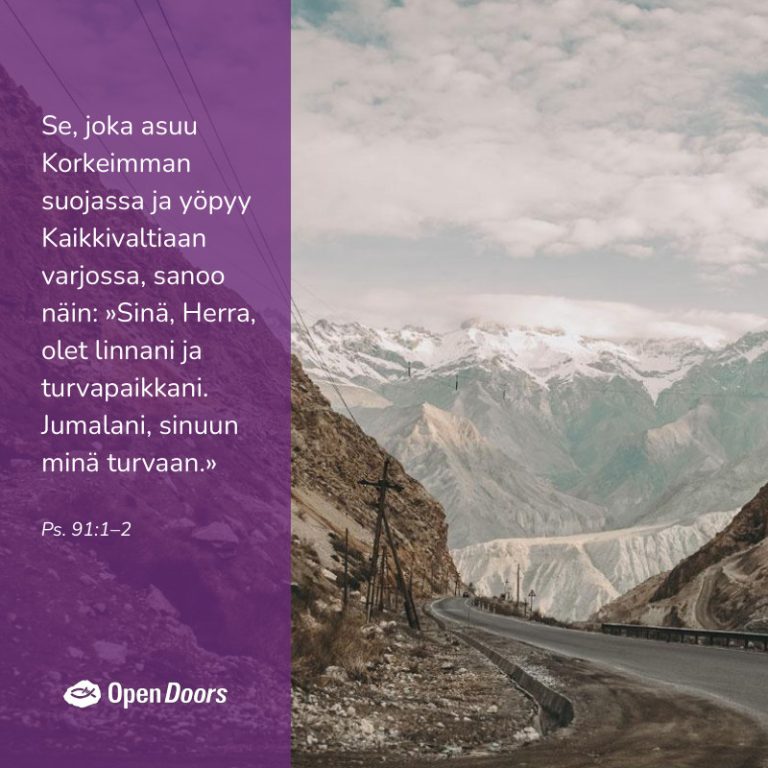 Keski-Aasia rukous Ps. 34:8