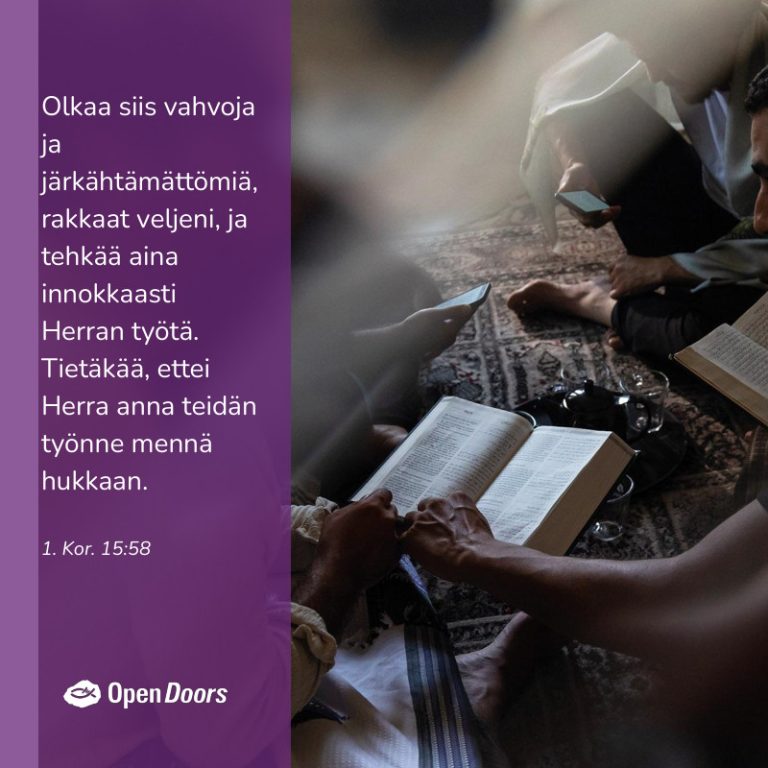 Arabian niemimaa rukous 1. Kor. 15:58