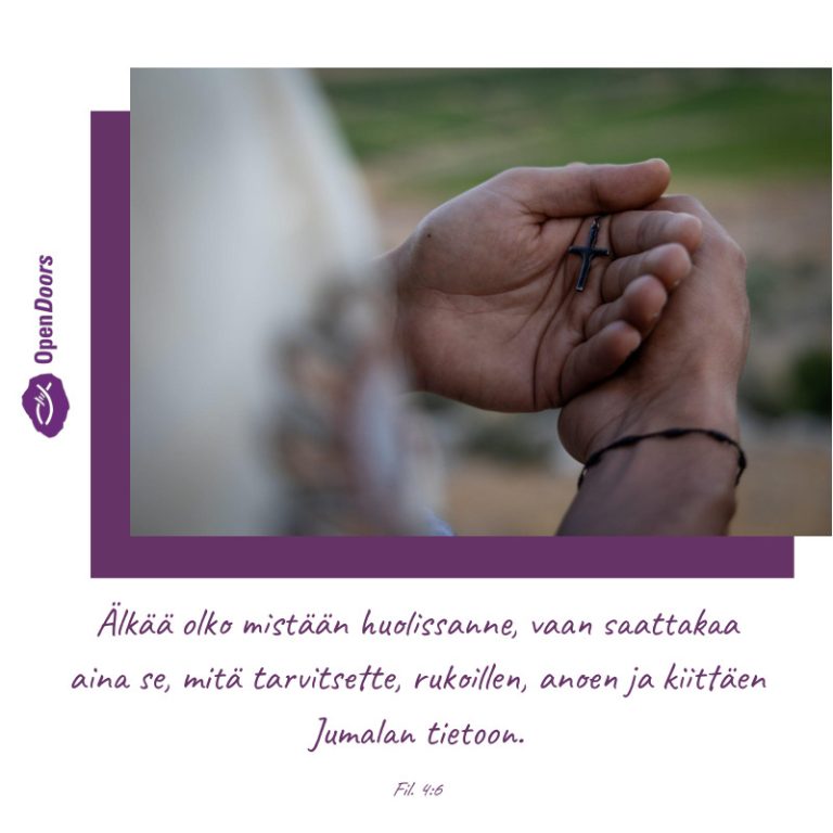 Arabian niemimaa rukous Fil. 4:6