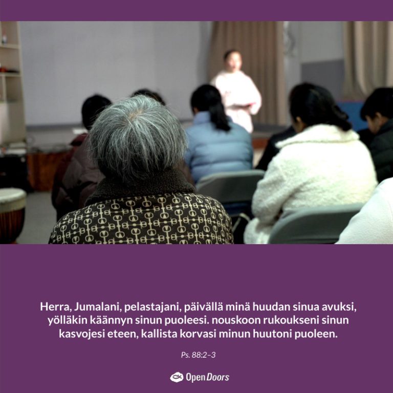 Kiina rukous Ps. 88:2–3