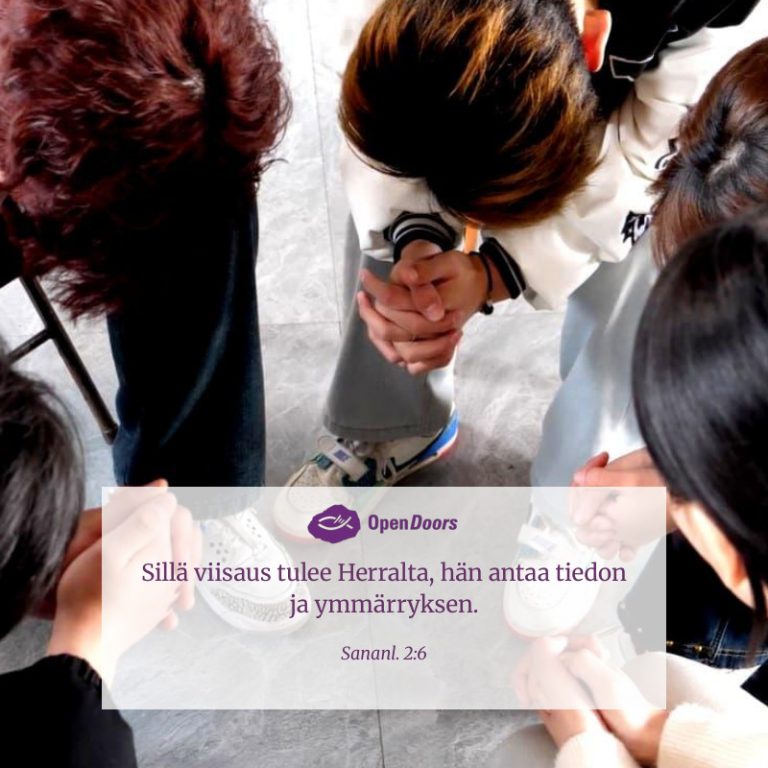 Kiina rukous Sananl. 2:6