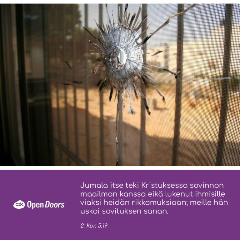 Gaza ja Israel rukous 2. Kor. 5:19