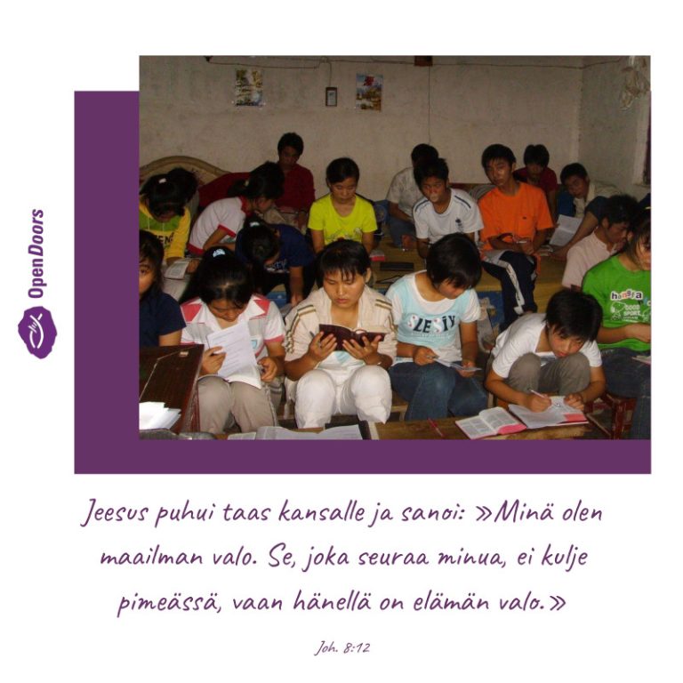 Kiina rukous Joh. 8:12