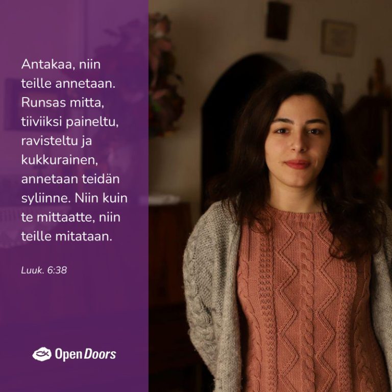 Syyria rukous Luuk. 6:38