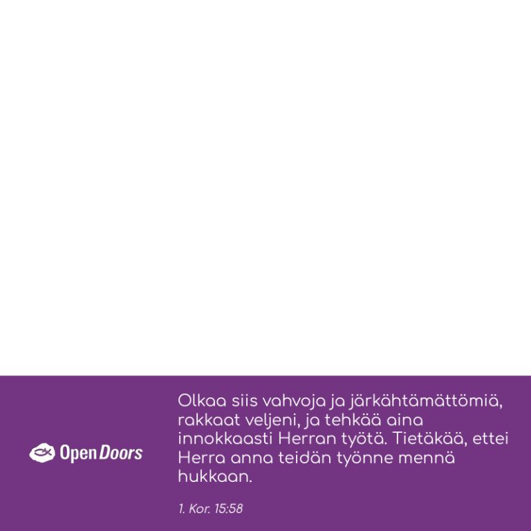 Nicaragua rukous 1. Kor. 15:58