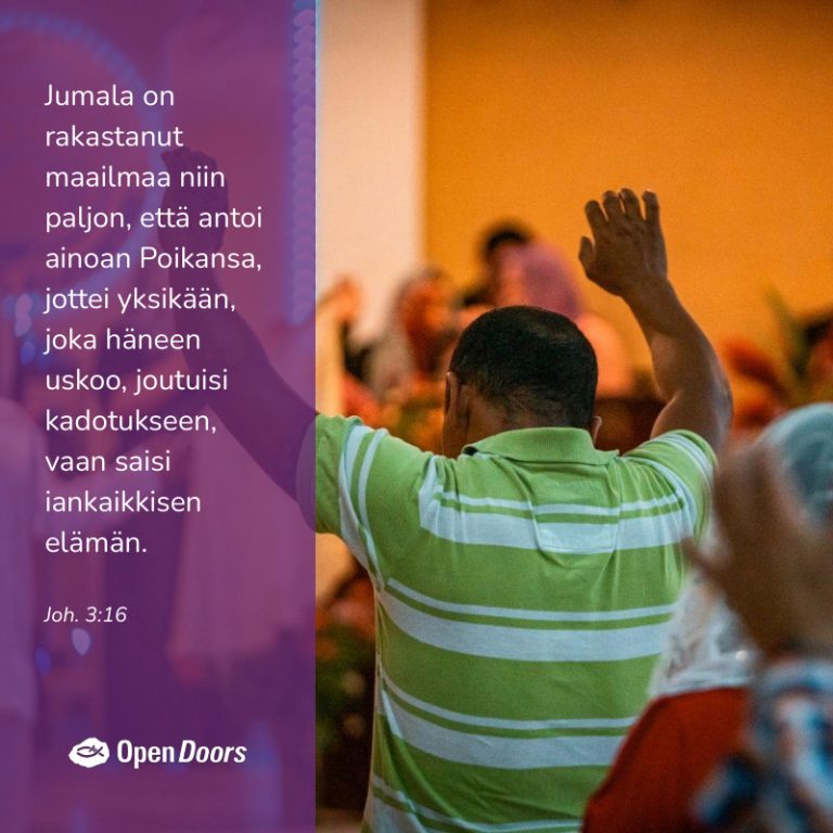 Kansainvälinen rukous Joh. 3:16