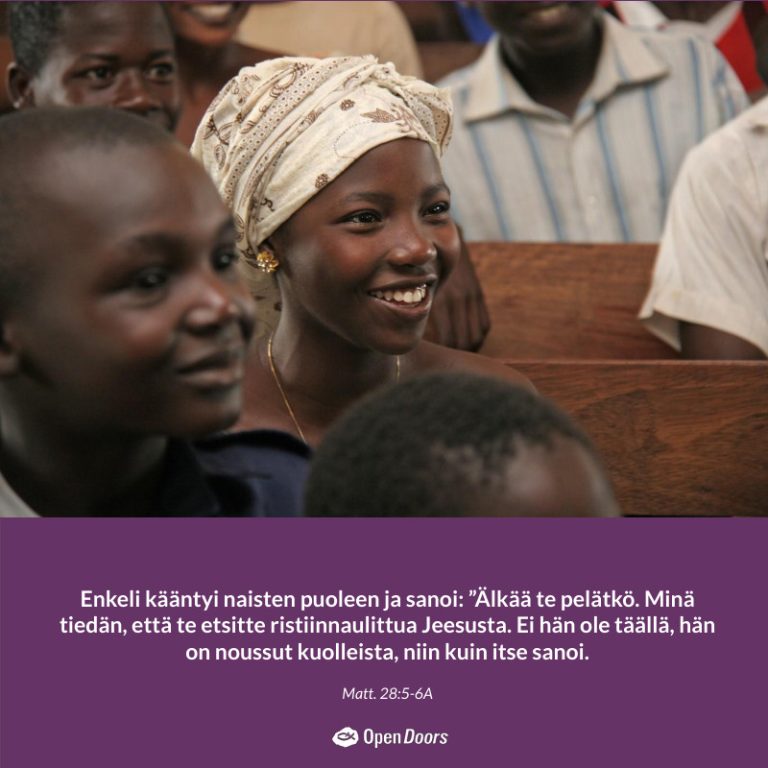 Kansainvälinen rukous Matt. 28:5-6A