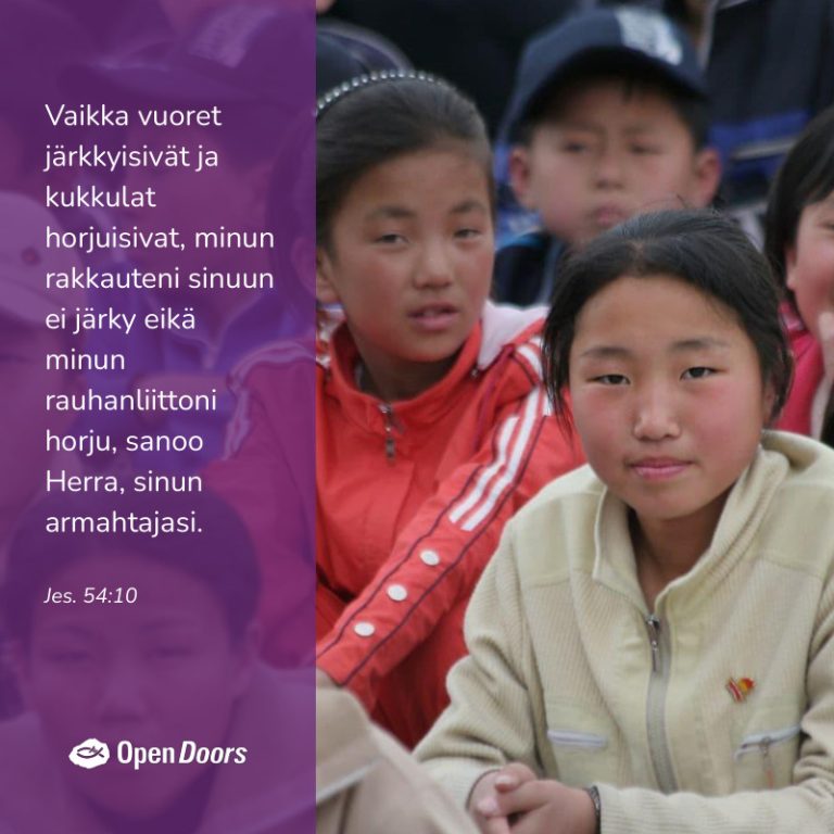 Pohjois-Korea rukous Jes. 54:10