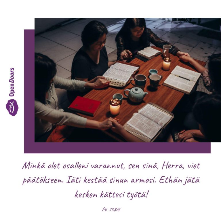 Pohjois-Korea rukous Ps. 138:8