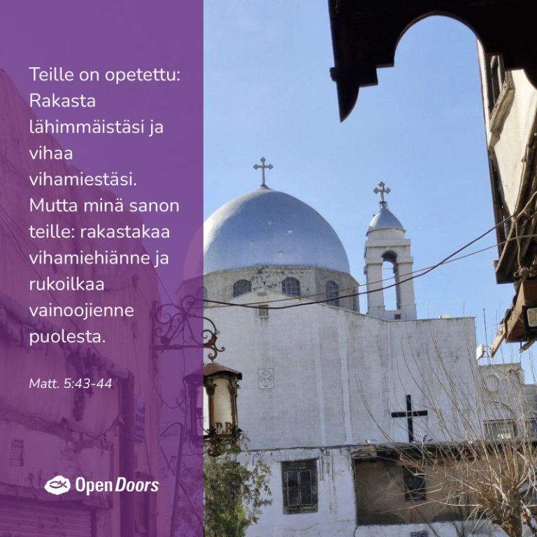 Syyria rukous Matt. 5:43-44
