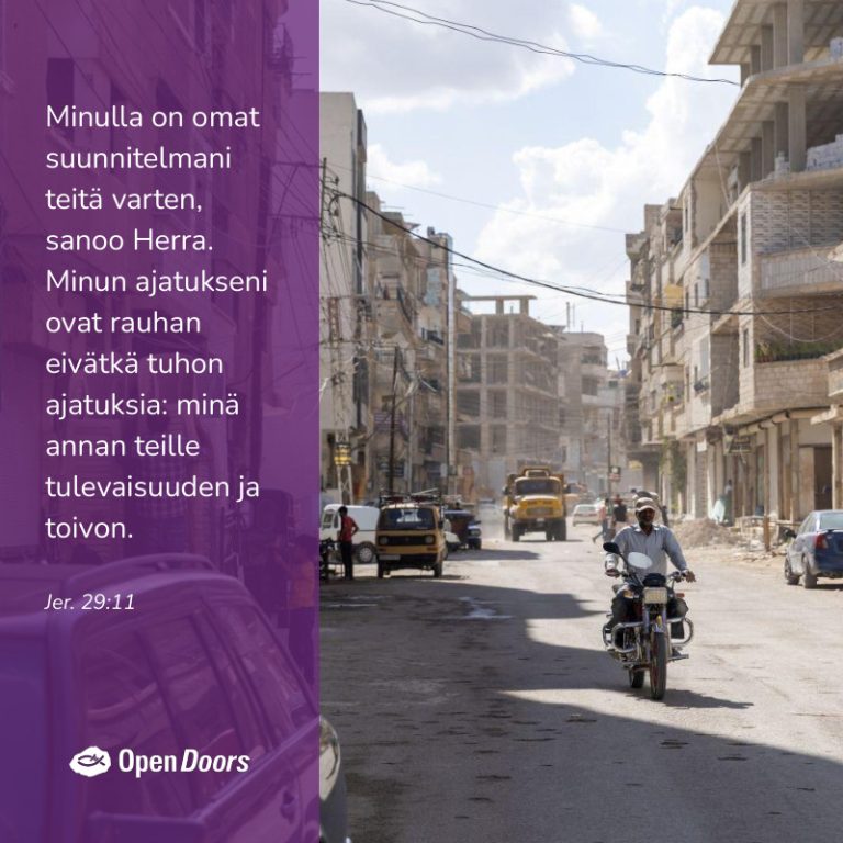 Syyria rukous Jer. 29:11