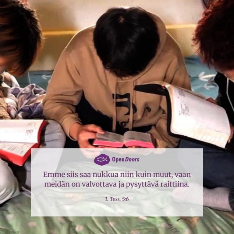 Kiina rukous 1. Tess. 5:6