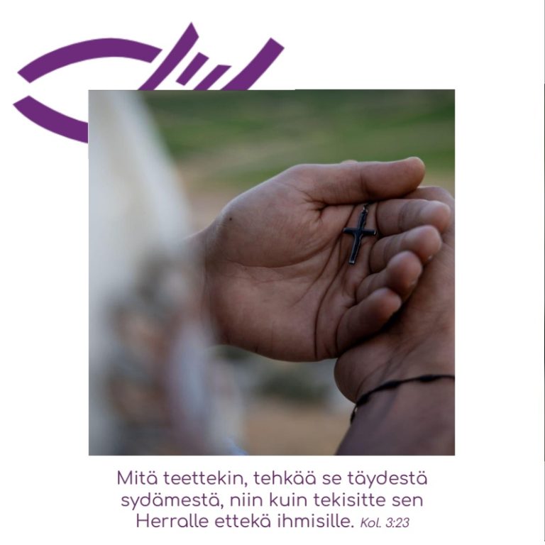 Suomi rukous Kol. 3:23