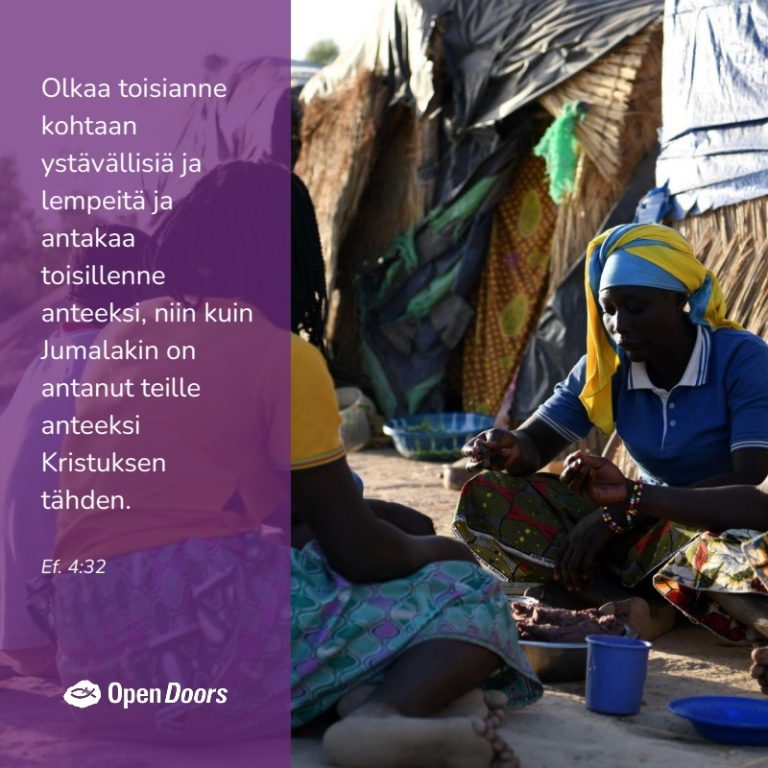 Saharan eteläpuolinen Afrikka rukous Ef. 4:32