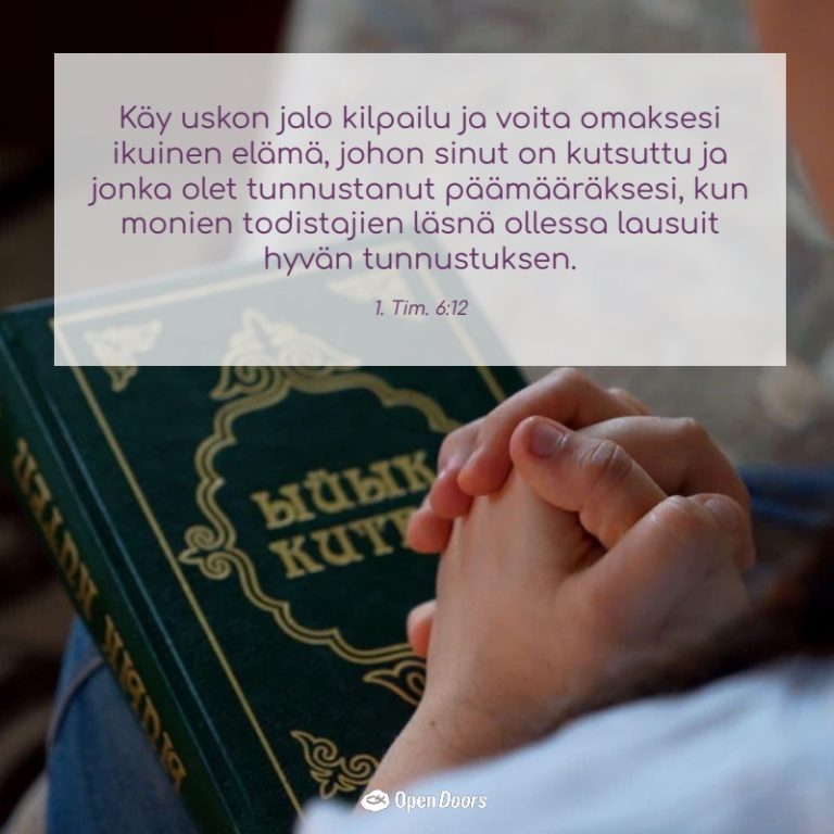 Keski-Aasia rukous 1. Tim. 6:12