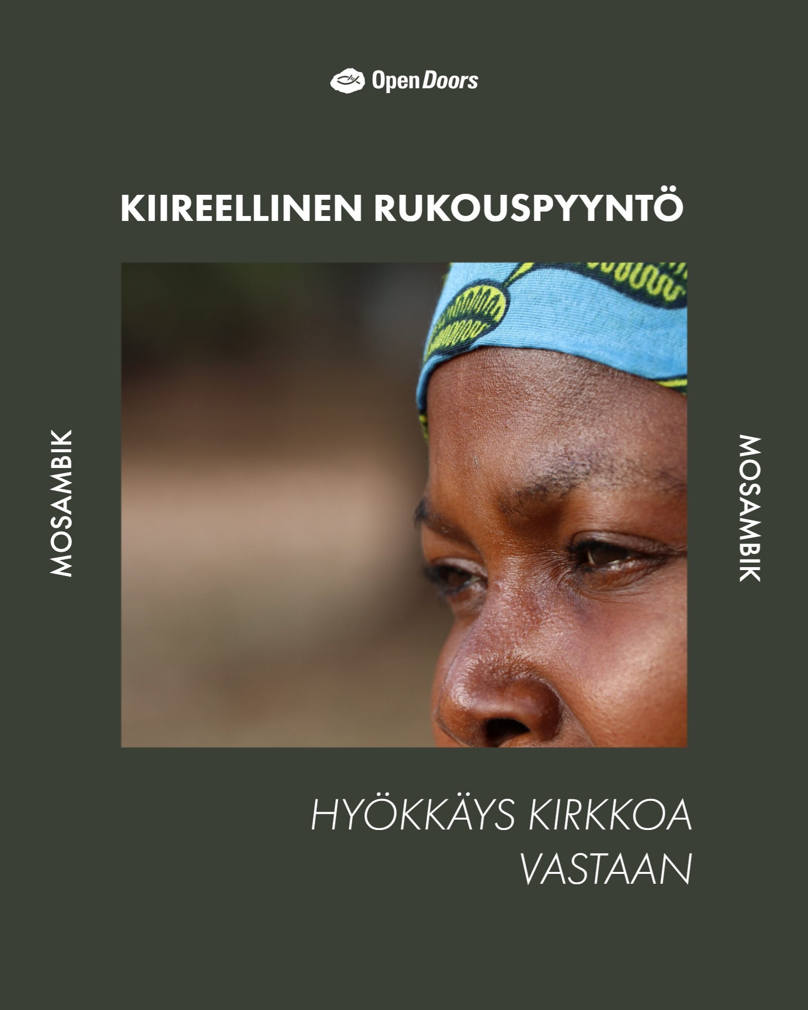 Kiireellinen rukousvetoomus Mosambikin puolesta