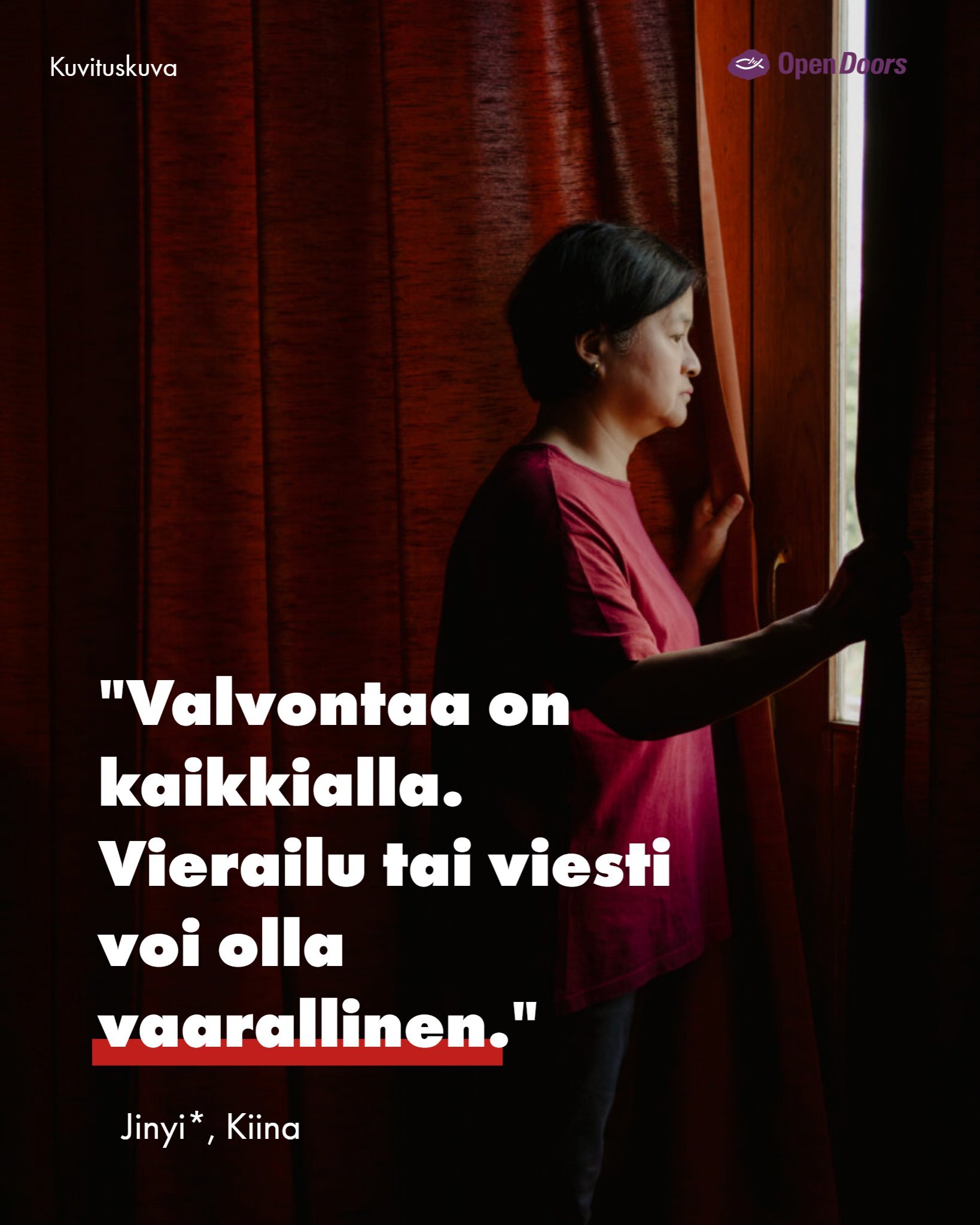 Kun maanalainen seurakunta kokoontuu, Jinyi pelkää koputusta ovelle