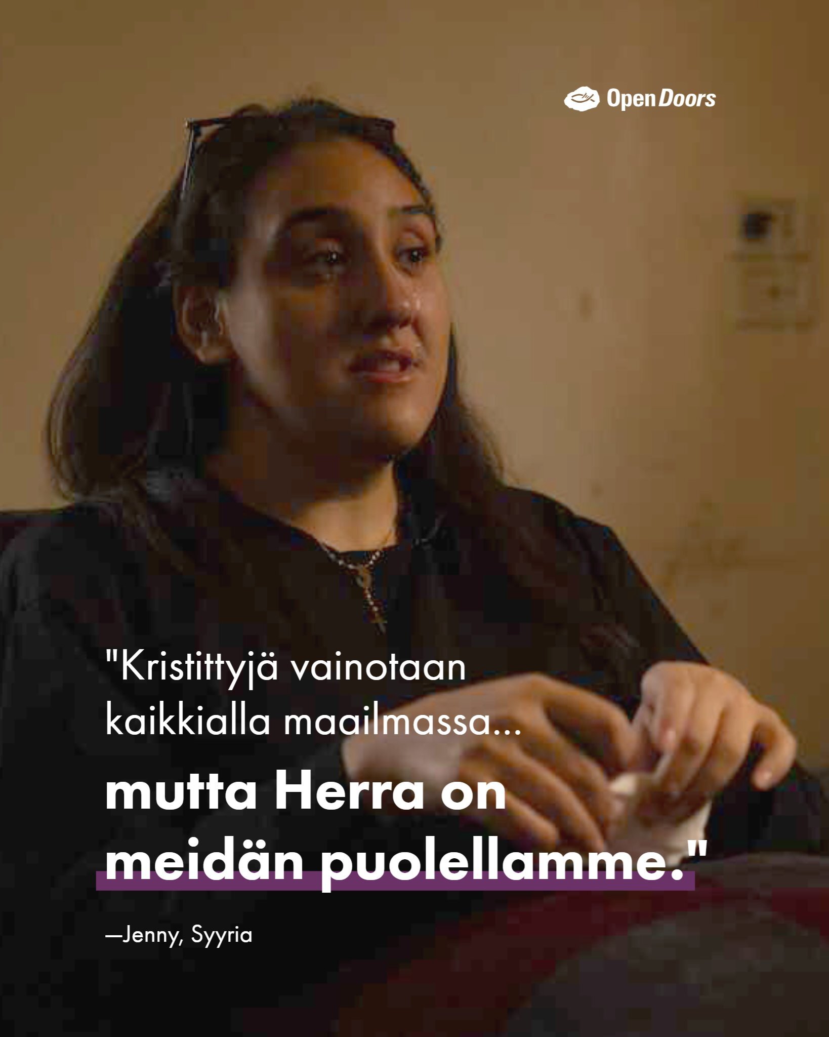 Syyrialainen kristitty Jenny: ”Herra on meidän puolellamme”