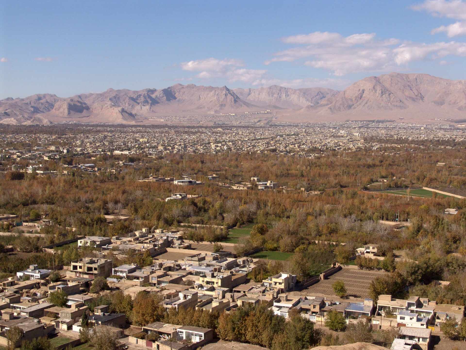 Näkymä Isfahanin tasangolle, Iran.