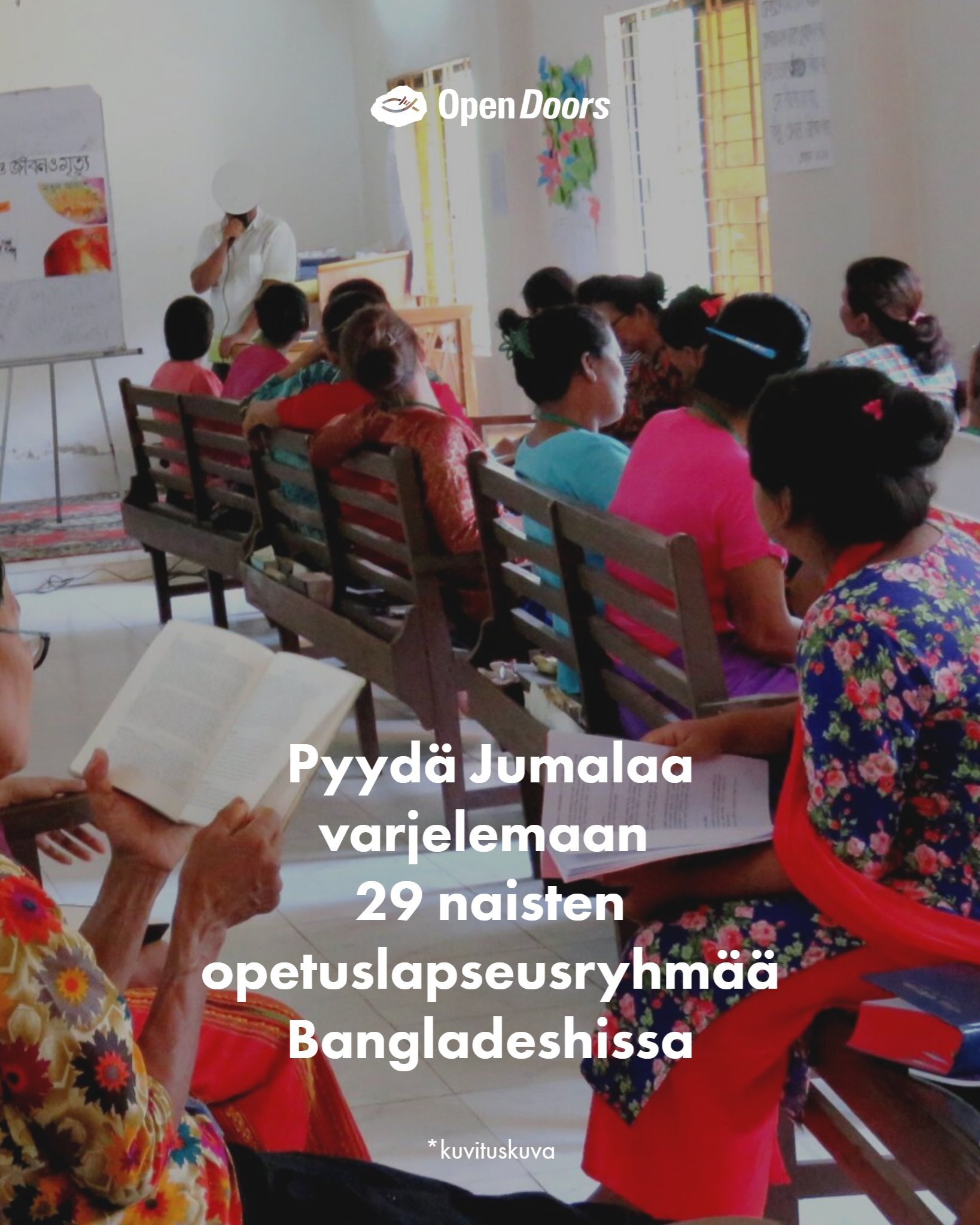 Rukous naisten opetuslapseusryhmien puolesta Bangladeshissa