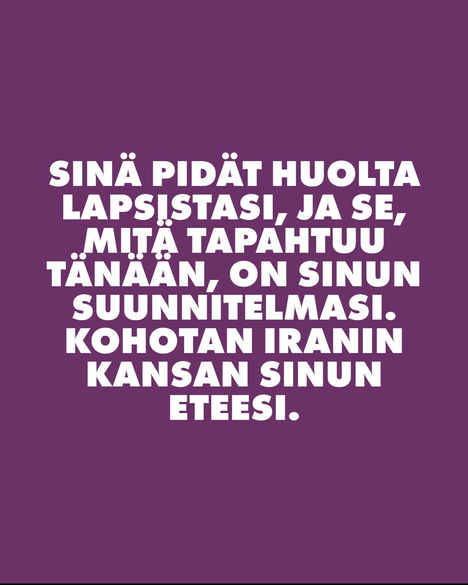 Iranilaisen kristityn rukous