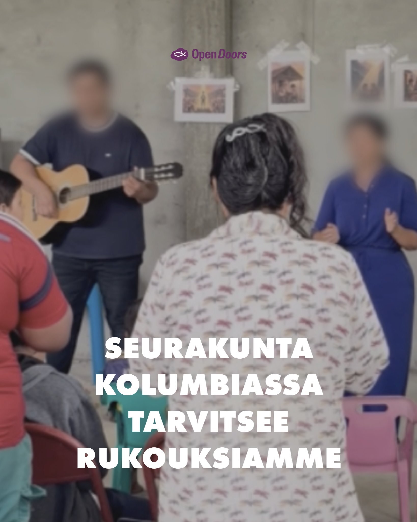 Seurakunta Kolumbiassa tarvitsee rukouksia