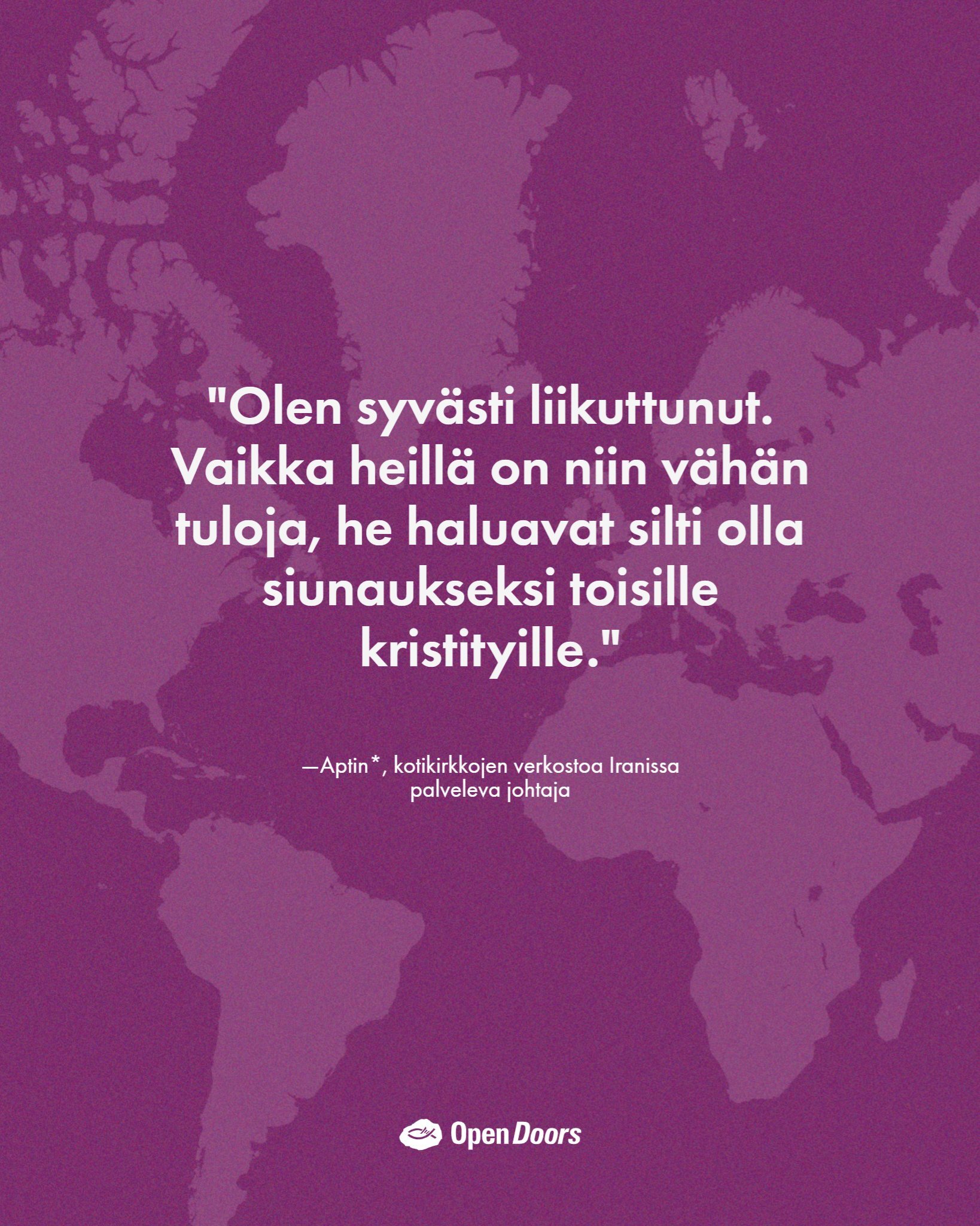 Iranin kristityt valitsevat rukouksen, kun heidän maansa kärsii